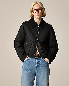 Cropped Barn Jacket™ in ripstop cotton | J. Crew US