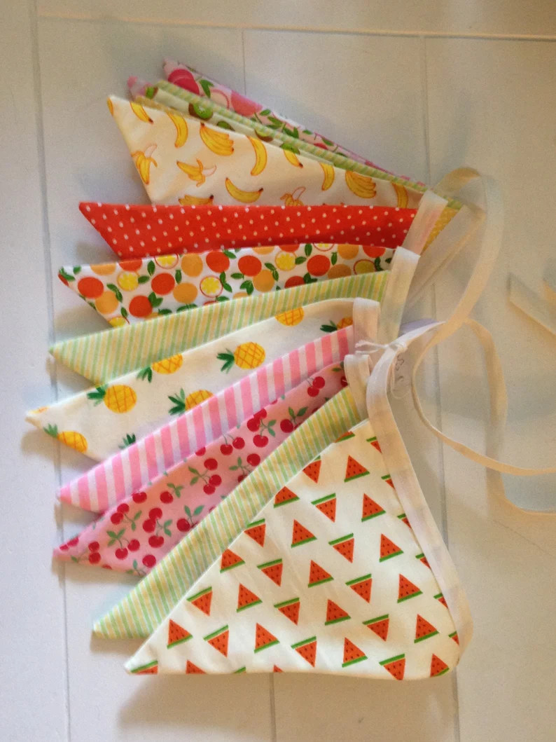 BUNTING BANNERS - fruits bunting banner - fruits decor - fruit garland - fruit bunting banner - f... | Etsy (US)