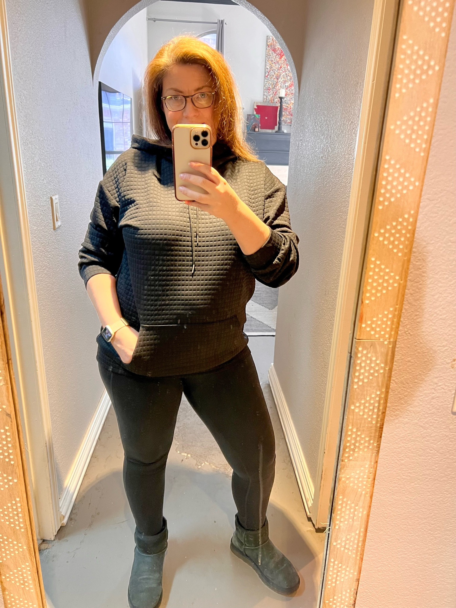 Loving this new hoodie pullover.  It’s not super heavy which is perfect for Texas winter.  Has a full front pocket and hood.  Check out the waffle pattern.

#LTKGiftGuide #LTKfindsunder50 #LTKmidsize