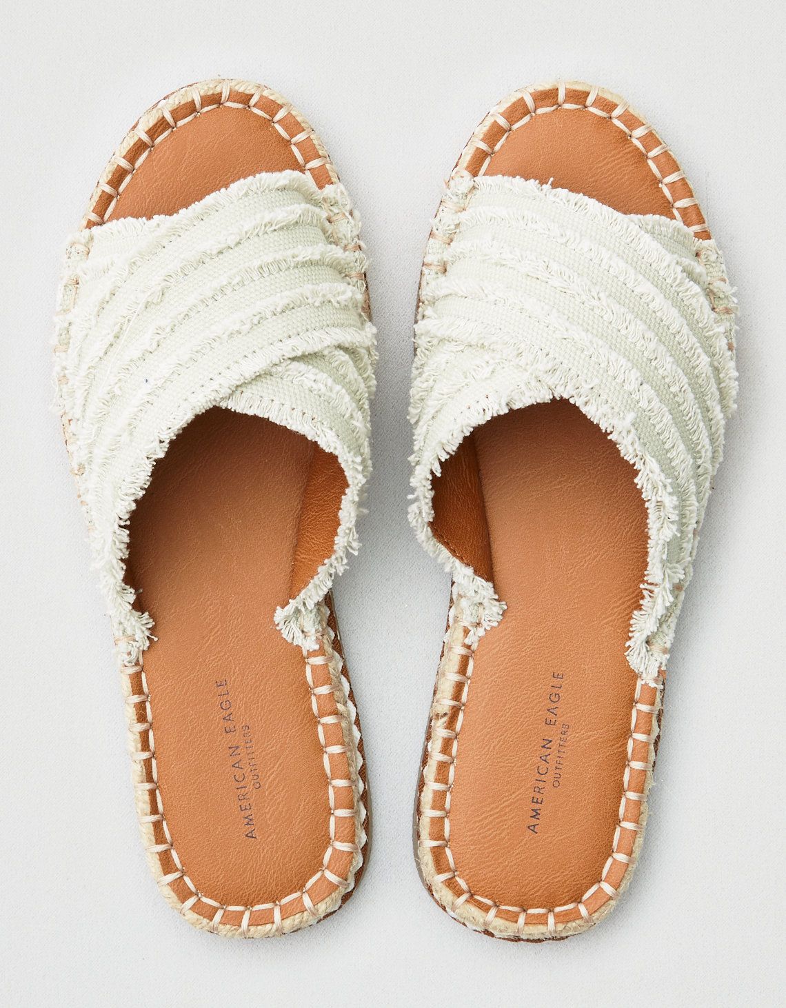 AEO Frayed X-Band Slide Sandals | American Eagle Outfitters (US & CA)