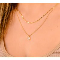 Gold Moonstone Necklace, Layered Necklace Set, Multi Strand Necklaces, Necklaces For Women, Double Layer Women | Etsy (US)