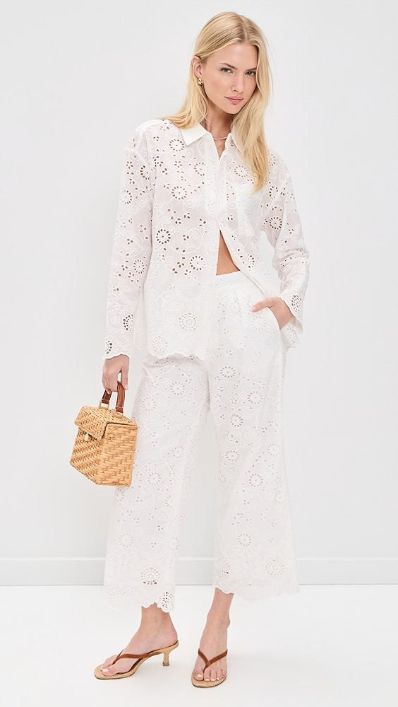 Splendid x @Cellajaneblog Eyelet Pants | Shopbop