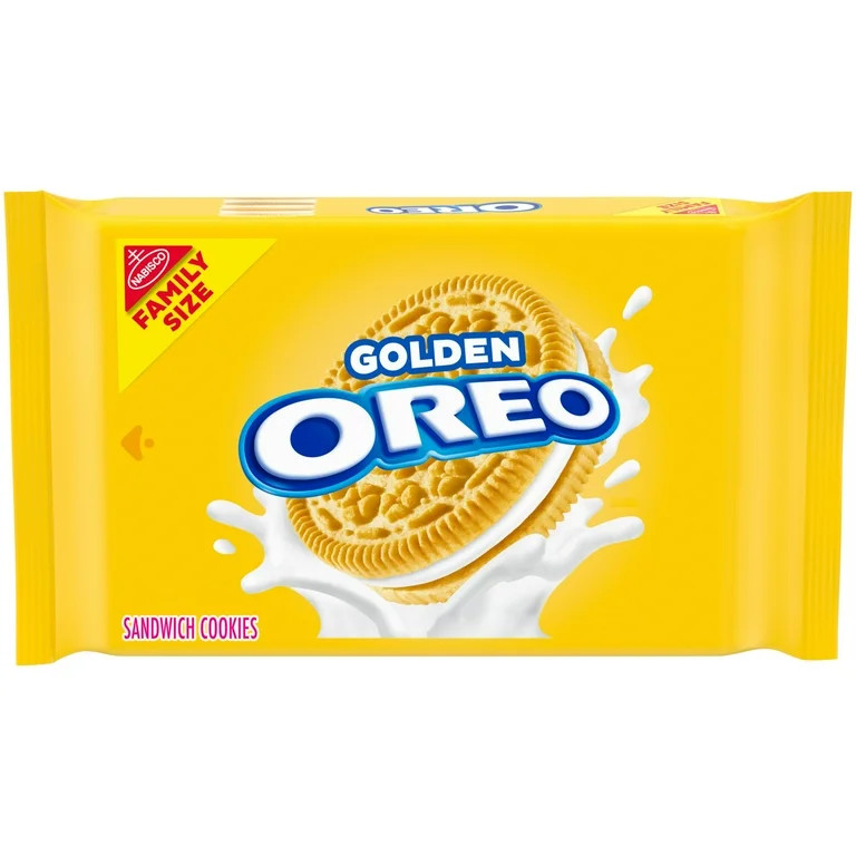 OREO Golden Sandwich Cookies, Family Size, 18.12 oz | Walmart (US)