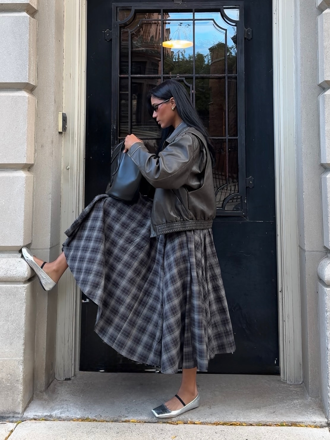 Plaid skirt is my new obsession!🖤