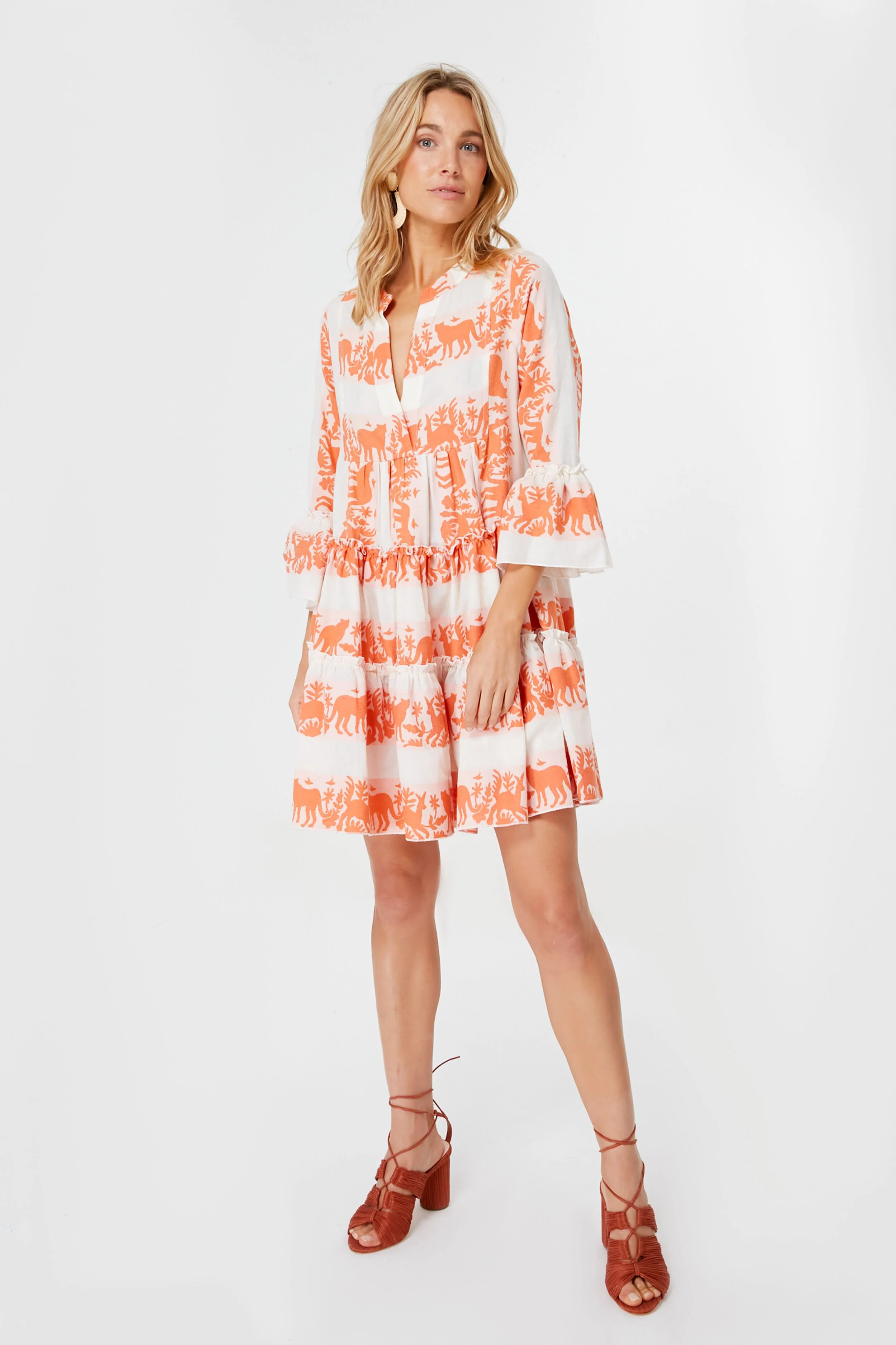 Ecru Clio Ruffle Dress | Tuckernuck (US)