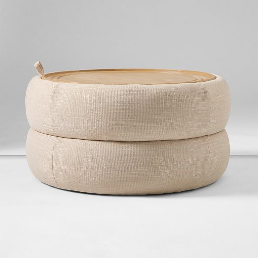 Lumi Upholstered Storage Ottoman | West Elm (US)