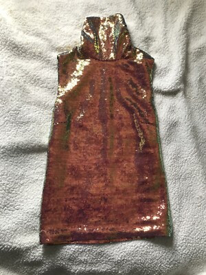 LAPOINTE Womens Iridescent Sequins Draped Neck Shift Tank - Multi  | eBay | eBay US