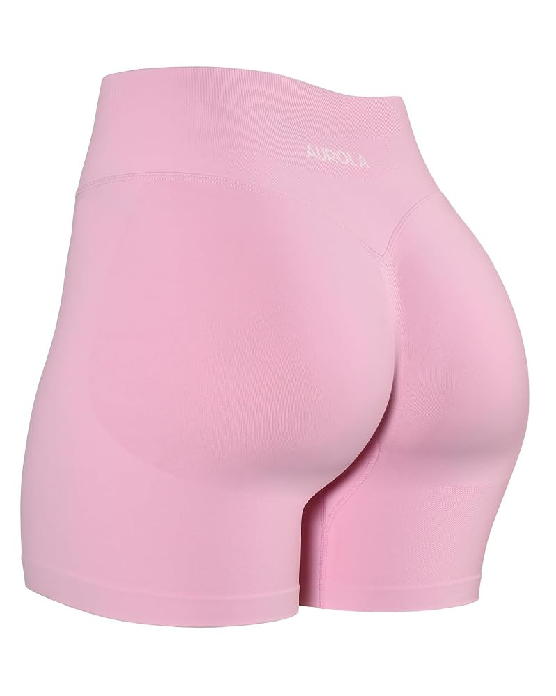 AUROLA Influence Workout Shorts for Women,2.5 3.5 4.5 5.5 6.5 No Roll Up Squat Proof Scrunch Seam... | Amazon (US)