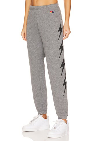 Aviator Nation Bolt 4 Sweatpant in Heather Grey from Revolve.com | Revolve Clothing (Global)