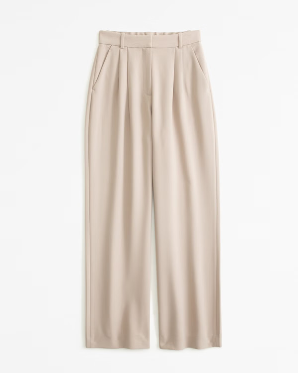 Curve Love A&F Sloane Tailored Pant | Abercrombie & Fitch (UK)