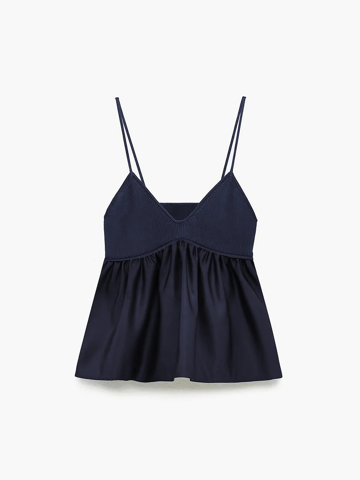 Ruffle Crop Cami Top | Commense