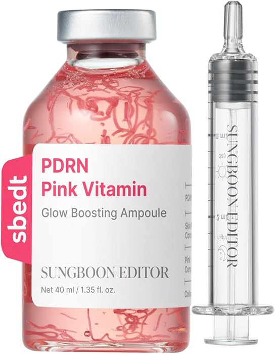 SUNGBOON EDITOR Collagen Peptide Pink PDRN Glow Intensive Ampoule | Copper Peptides&Vitamin B12 S... | Amazon (US)