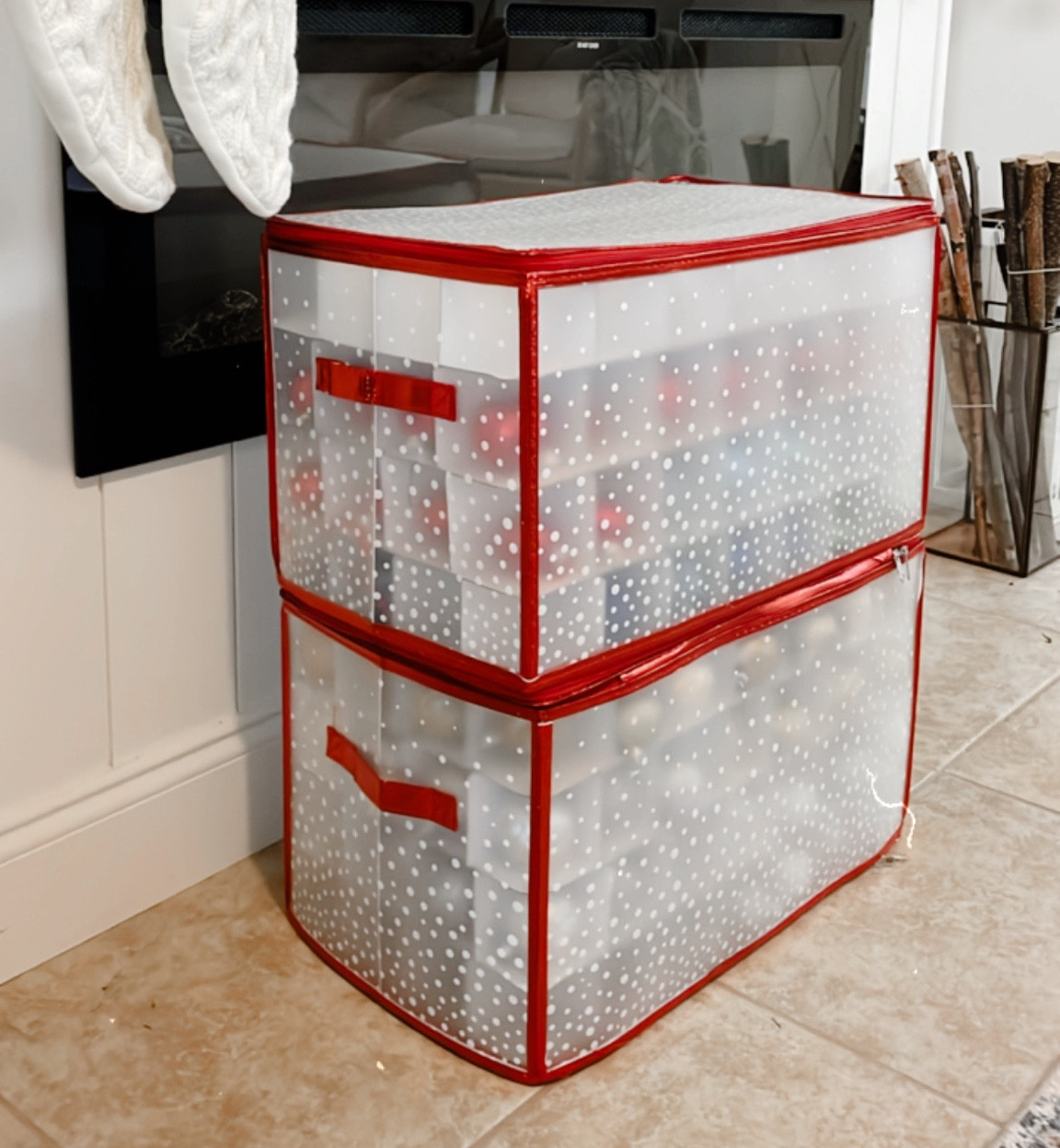 Christmas decor storage
Ornament organizer
Home organization 
Storage constrained
Storage basket
Amazon
Under $25


#LTKFind #LTKhome #LTKSeasonal