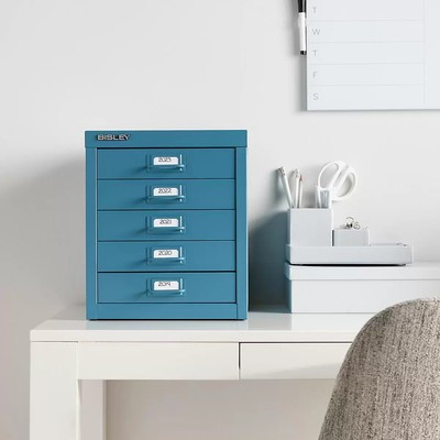 Bisley 5-Drawer Cabinet Blush Pink Powder-coated steel construction | eBay US
