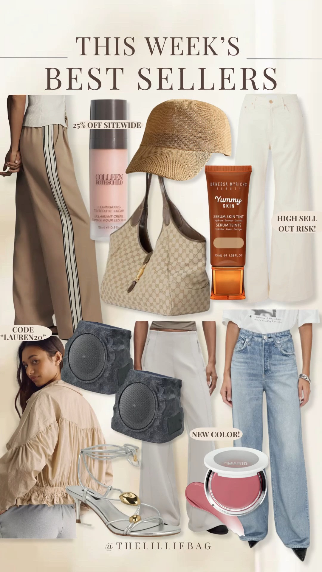 This week’s bestsellers 🤍✨  

So many of your favorites this week — makeup, beauty, denim, jeans, and easy spring + summer outfits 🙌🏼  

Everything from Anthropologie is 20% off with code LAUREN20 👏🏼 and Colleen Rothschild is 25% off sitewide + 30% off orders $150+  

Such a good time to stock up on favorites and grab those pieces you’ve been eyeing ✨ everything is linked on my LTK!  

bestsellers, beauty favorites, denim outfits, spring outfits 2026, summer outfits, makeup favorites, casual chic, everyday style

#LTKSaleAlert #LTKSeasonal #LTKBeauty