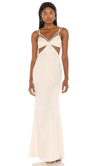 Faron Gown in Vanilla | Revolve Clothing (Global)