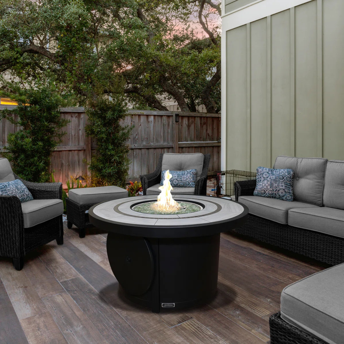 Sunbeam Cove Aluminum Ceramic Top Propane/Natural Gas Fire Table | Wayfair North America