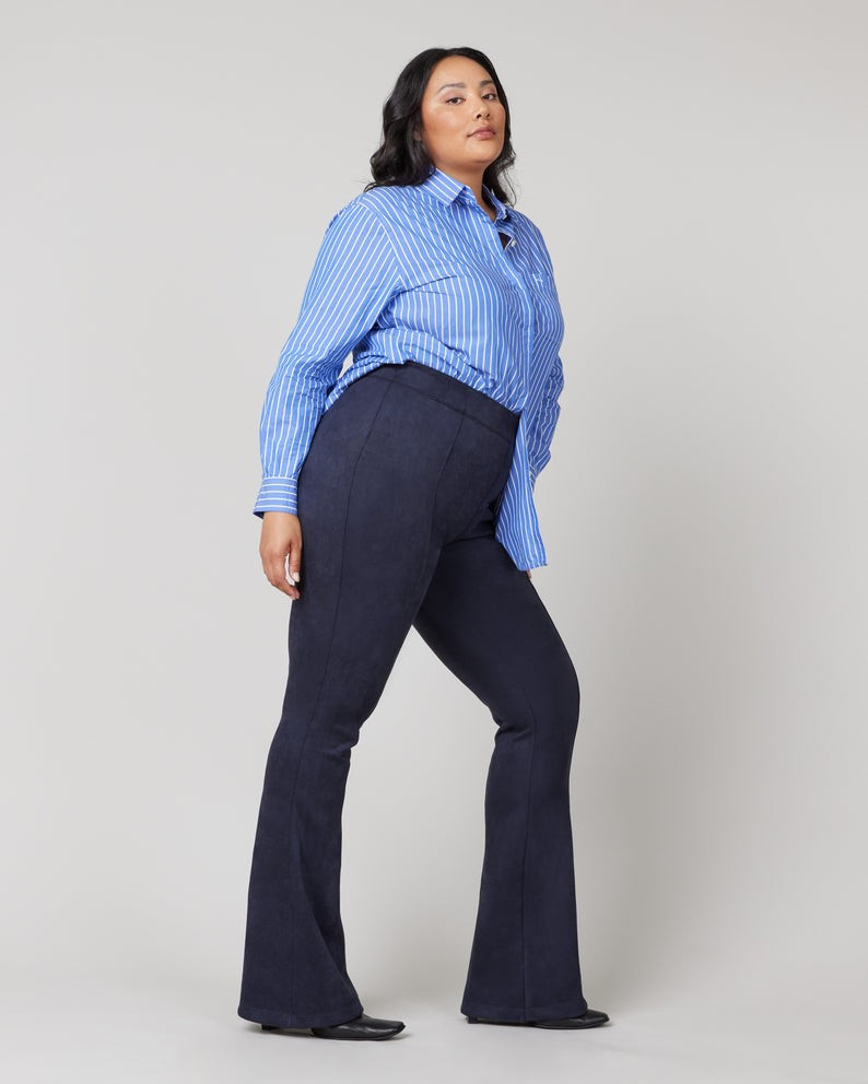 Faux Suede Flare Pants | Spanx