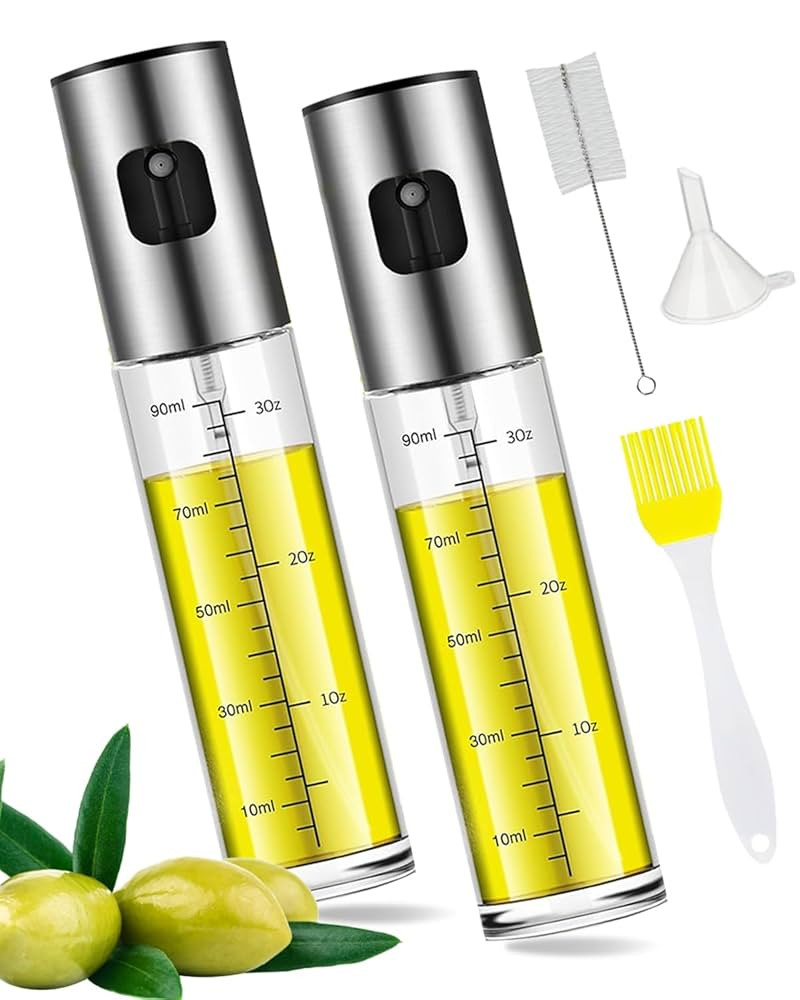 MRUN BONE Ölsprüher für Speiseöl, 100ml Öl Sprühflaschen Set, Glas Ölflaschen, Ölspray f... | Amazon (DE)