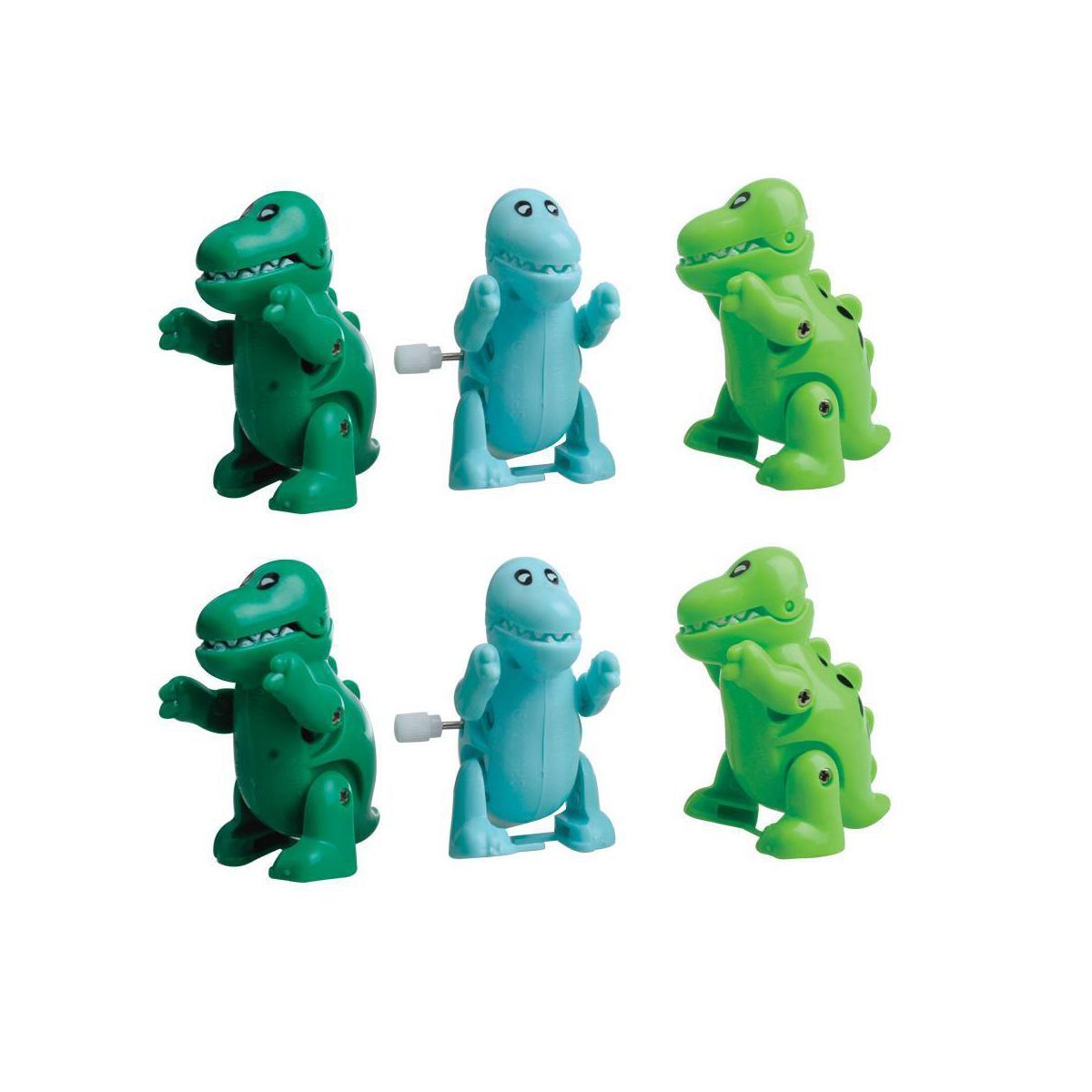 6ct Dinosaur Wind-Up Toy Green/Blue - Spritz™ | Target