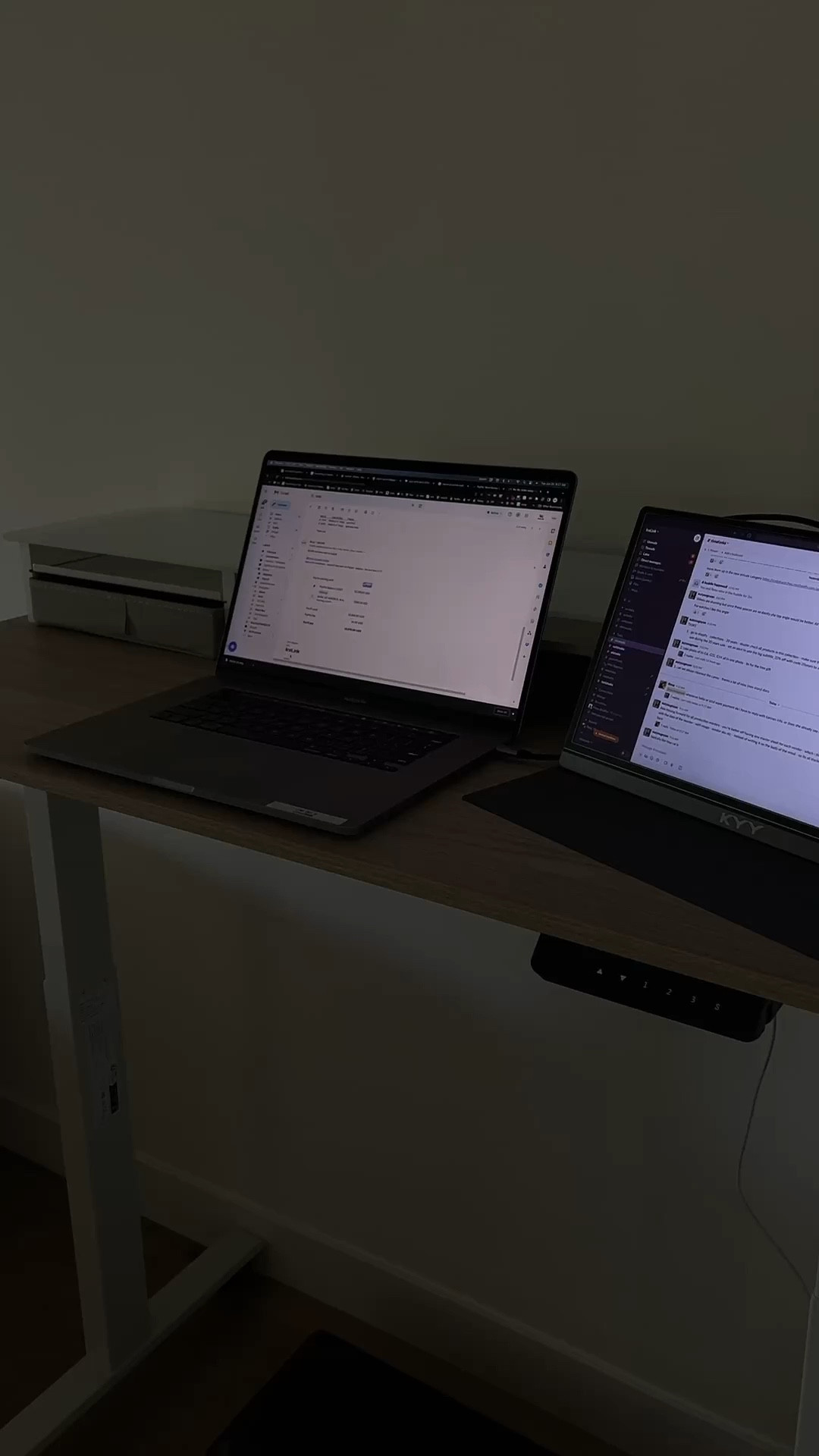 This adjustable standing desk with mini treadmill has truly changed my life. I'm able to get 5000 steps in just one hour of work in the morning plus it keeps me very focused. I linked the direct items and also a similar all in one option.