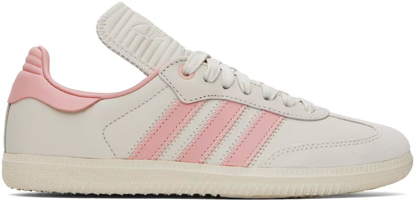 Off-White & Pink Humanrace Samba Sneakers | SSENSE