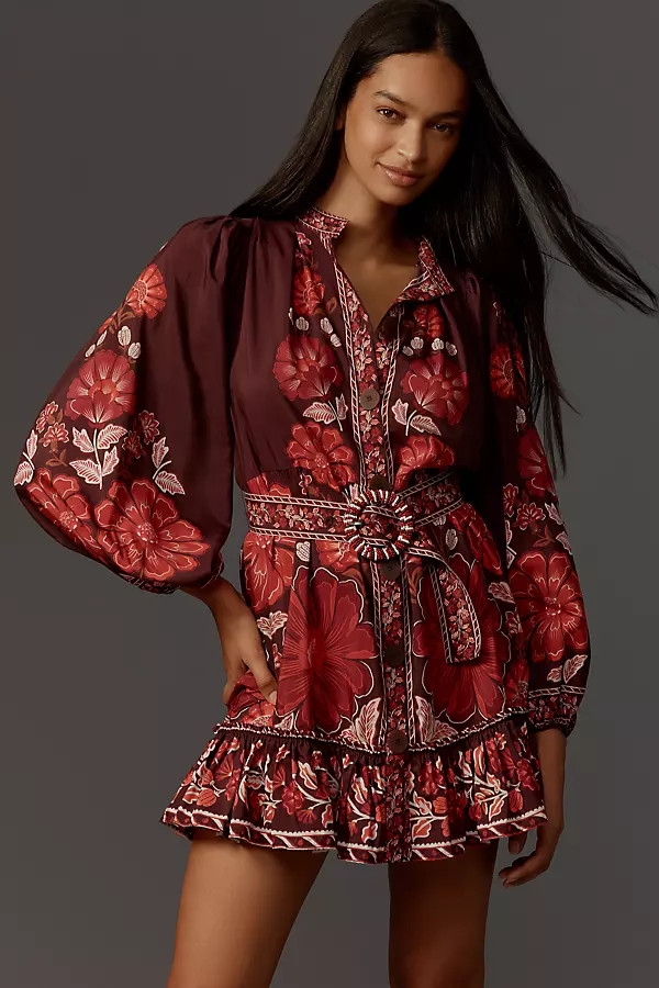 Gigi Tapestry Mini Dress | Anthropologie (US)