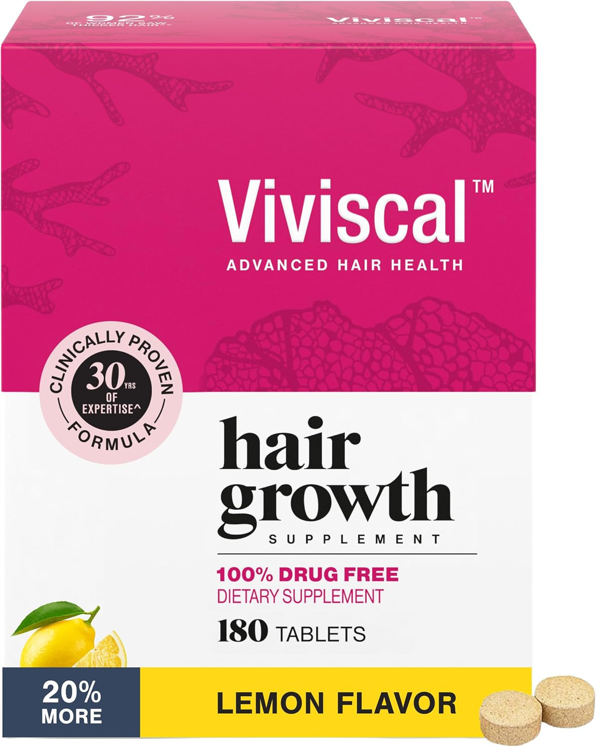 Viviscal Hair Growth Supplements for Women, 180 Tablets, 90-Day Supply | Amazon (US)