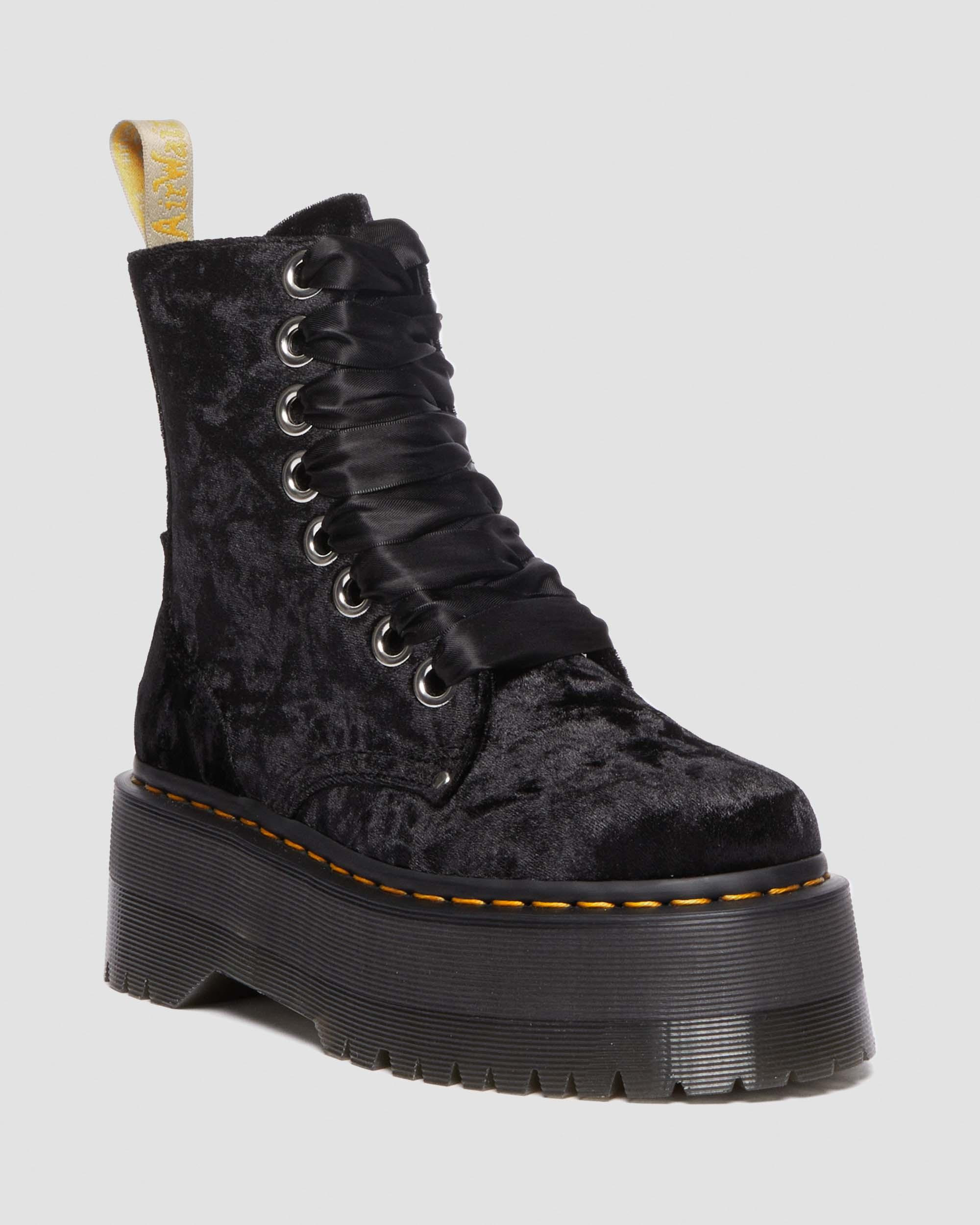 Vegan Jadon Boot Max Crushed Velvet Platforms | Dr. Martens