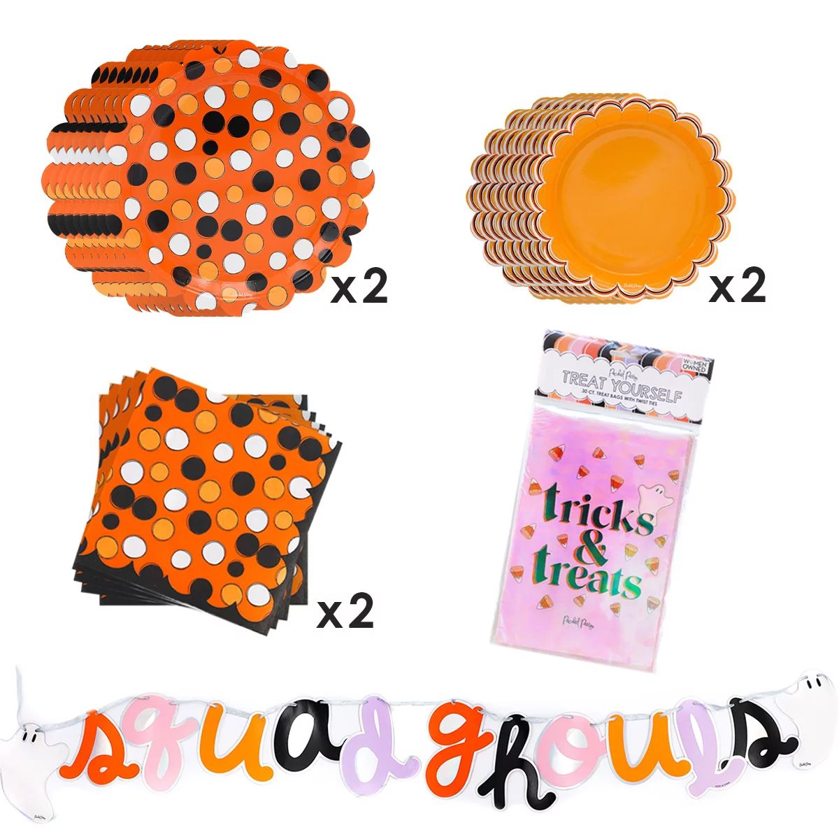 Packed Party 'Hey Pumpkin' Halloween Party Bundle, Serves 20 Guests, Party Supplies Set, 115 Piec... | Walmart (US)