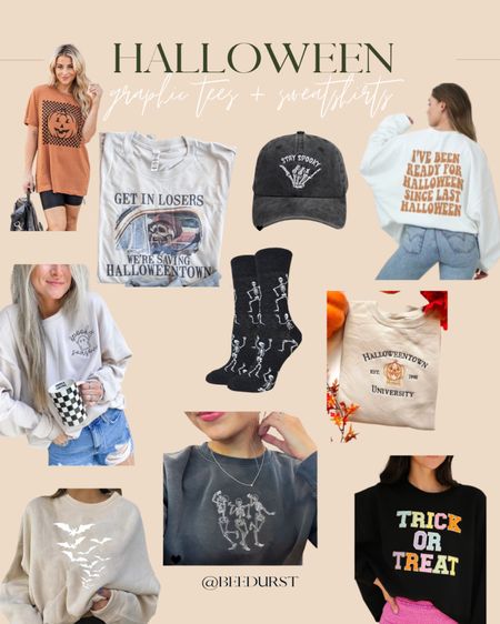 Halloween graphic tees and sweatshirts for Halloween instead of the traditional costume this year. Sharing my fave halloweentown graphics and Halloween sweatshirts including the cutest Judith march embroidered trick or treat sweatshirt 

#LTKunder100 #LTKSeasonal #LTKHalloween