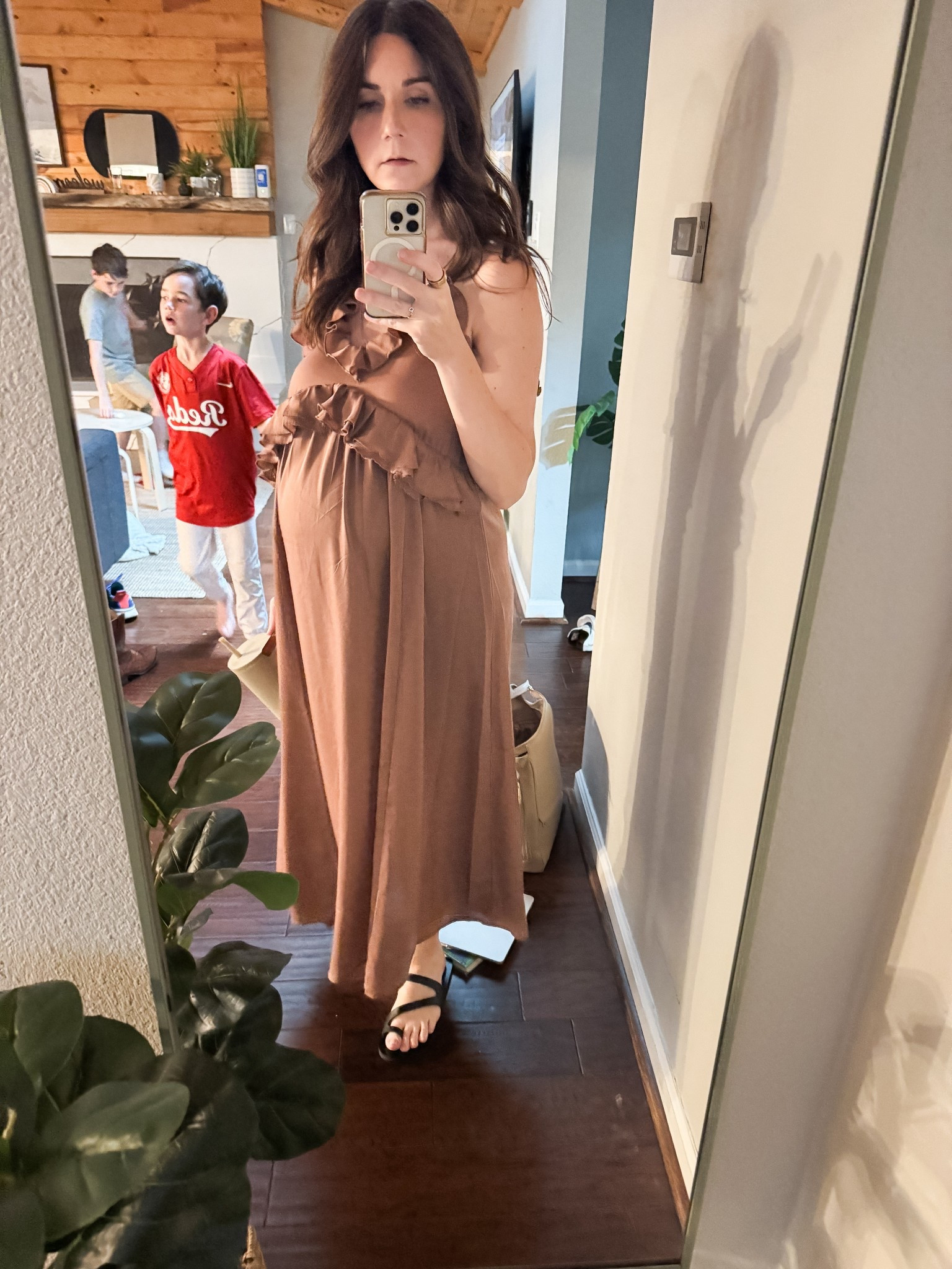 Comfiest bump-friendly dress, and such a crazy price. 

#LTKBump #LTKxMadewell #LTKSaleAlert