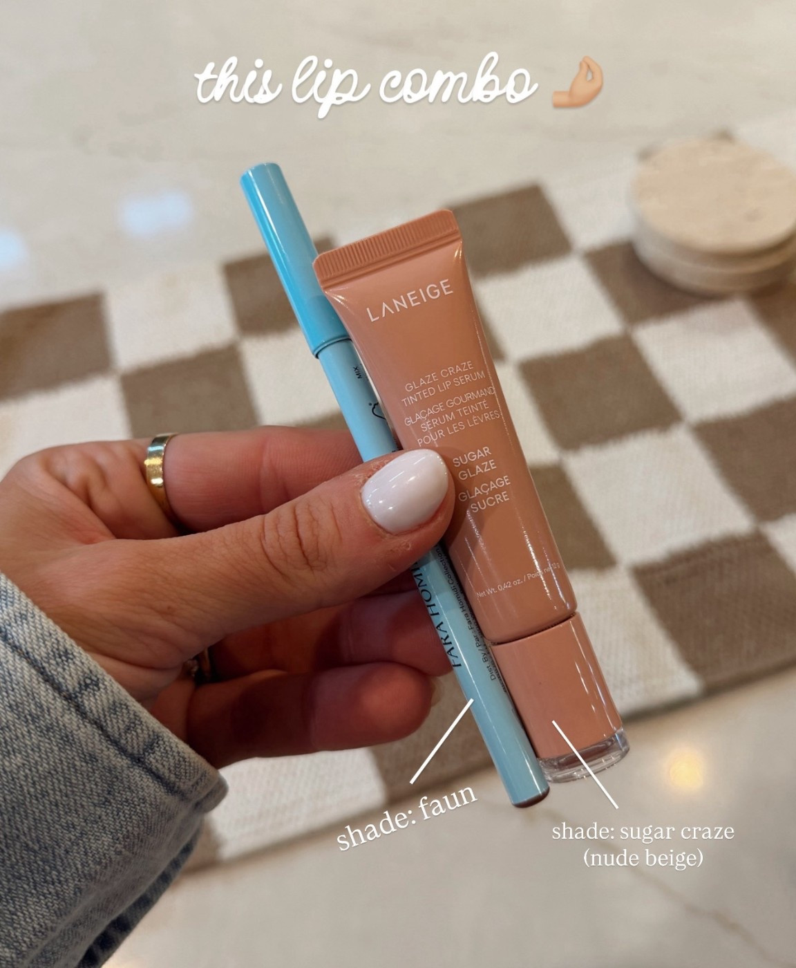 This lip combo is STUNNING & such a great warm pinky nude🤎 

Laneige - sugar craze 
Fara Homidi - faun

Beauty faves / lip combo / Sephora / Holley Gabrielle 

#LTKBeauty #LTKFindsUnder100 #LTKFindsUnder50