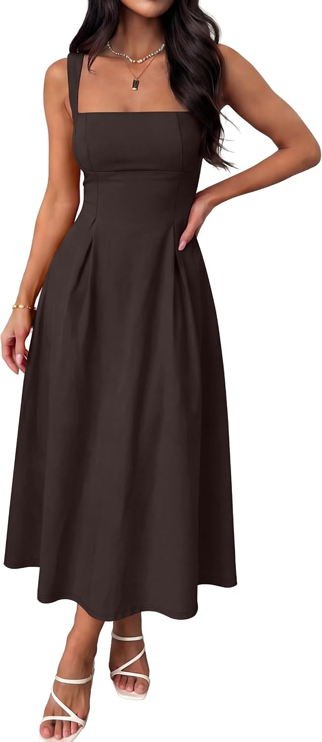 ANRABESS Cocktail Dresses for Women Square Neck | Amazon (US)