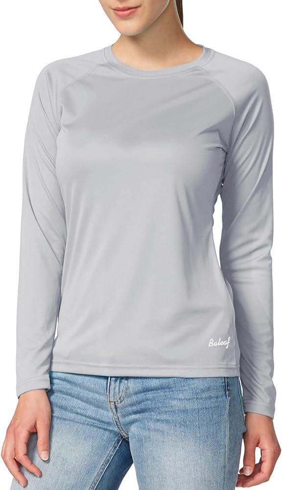BALEAF Women's UPF 50+ Sun Shirts Long Sleeve UV Protection Rash Guard Lightweight Quick Dry SPF ... | Amazon (US)