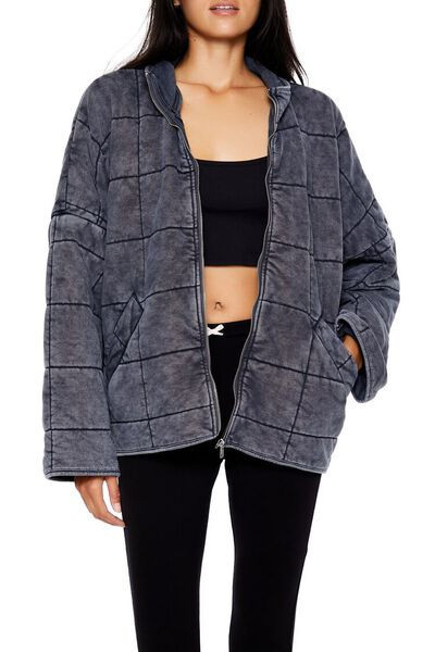 Quilted Zip-Up Jacket | Forever 21