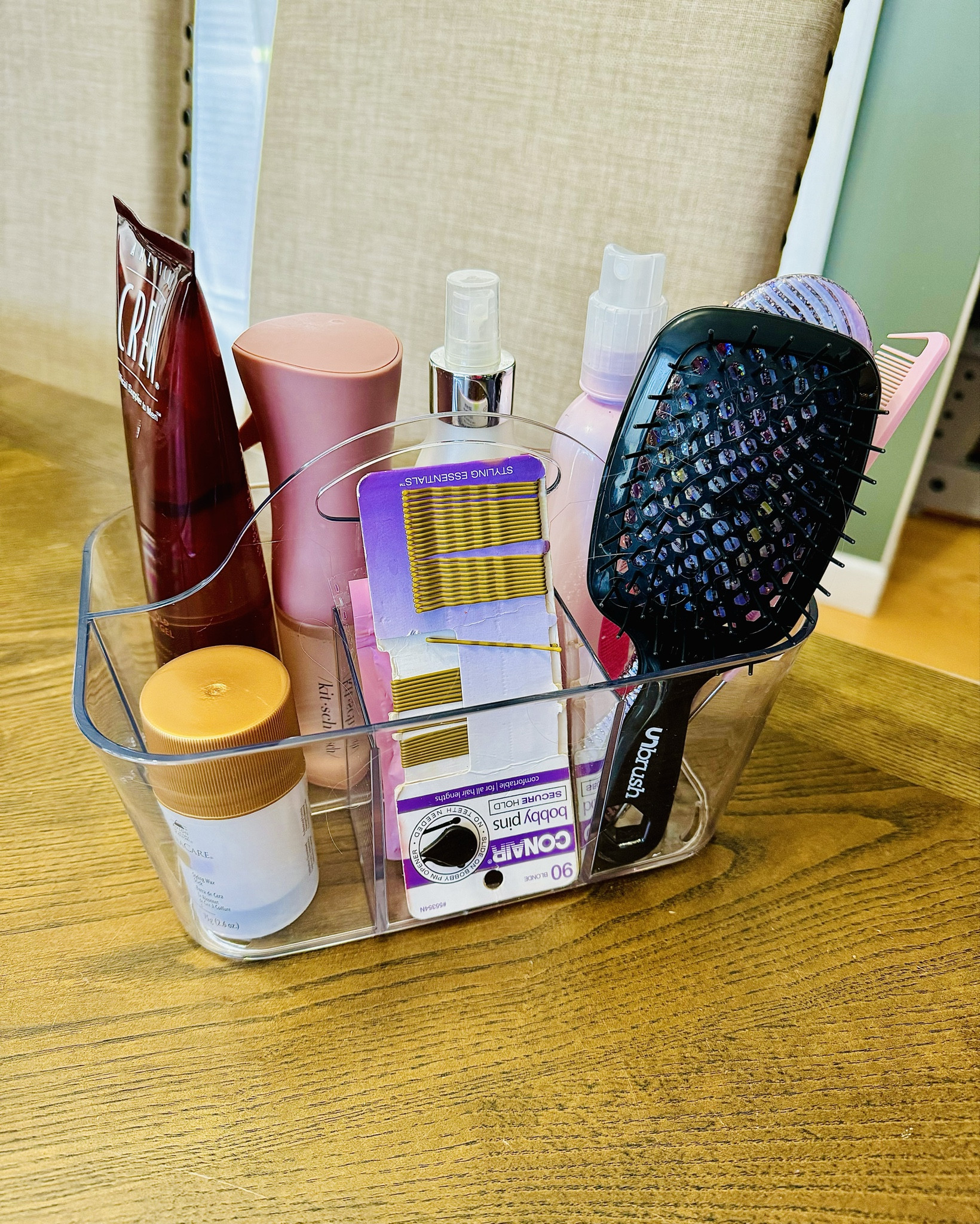 Make your mornings simpler, with a hair caddy! My mornings run smoother with this especially when we’re rushing or my kids just want to waste time 😂

Fill with your essentials and have it in an easy access spot and you or your kiddos can easily grab, style and go! 

#LTKKids #LTKHome #LTKStyleTip