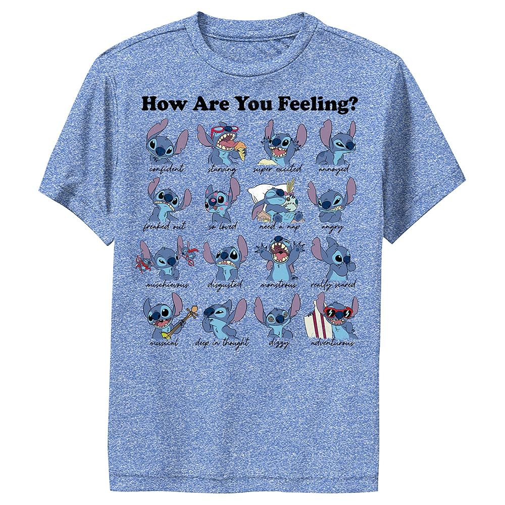 Disney Lilo Stitch Moods Boy's Performance Tee | Amazon (US)
