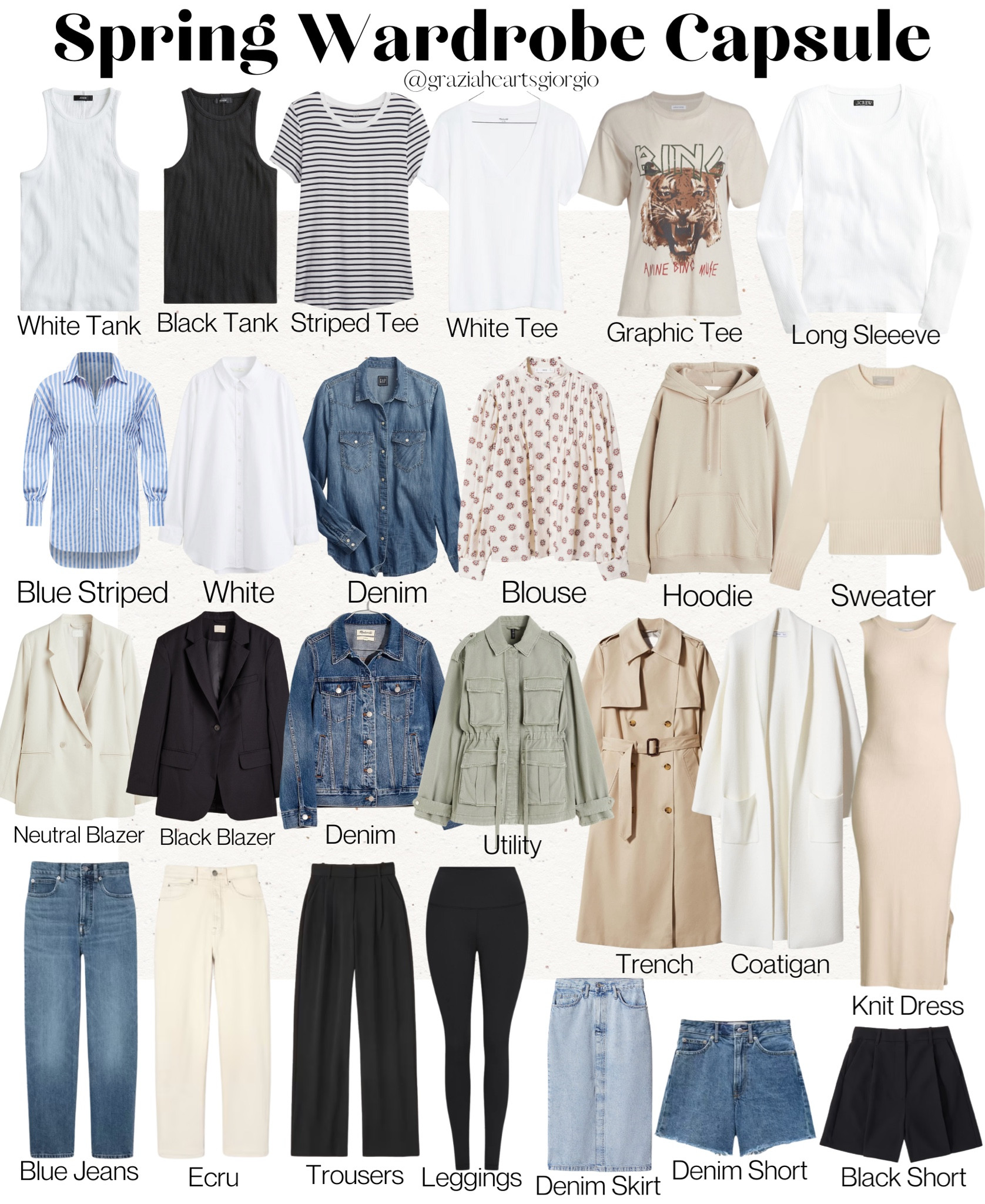 SPRING CAPSULE 2023 - Part 1 
.
#capsule #capsulewardrobe #springcapsule #springstyle 

#LTKstyletip #LTKSeasonal