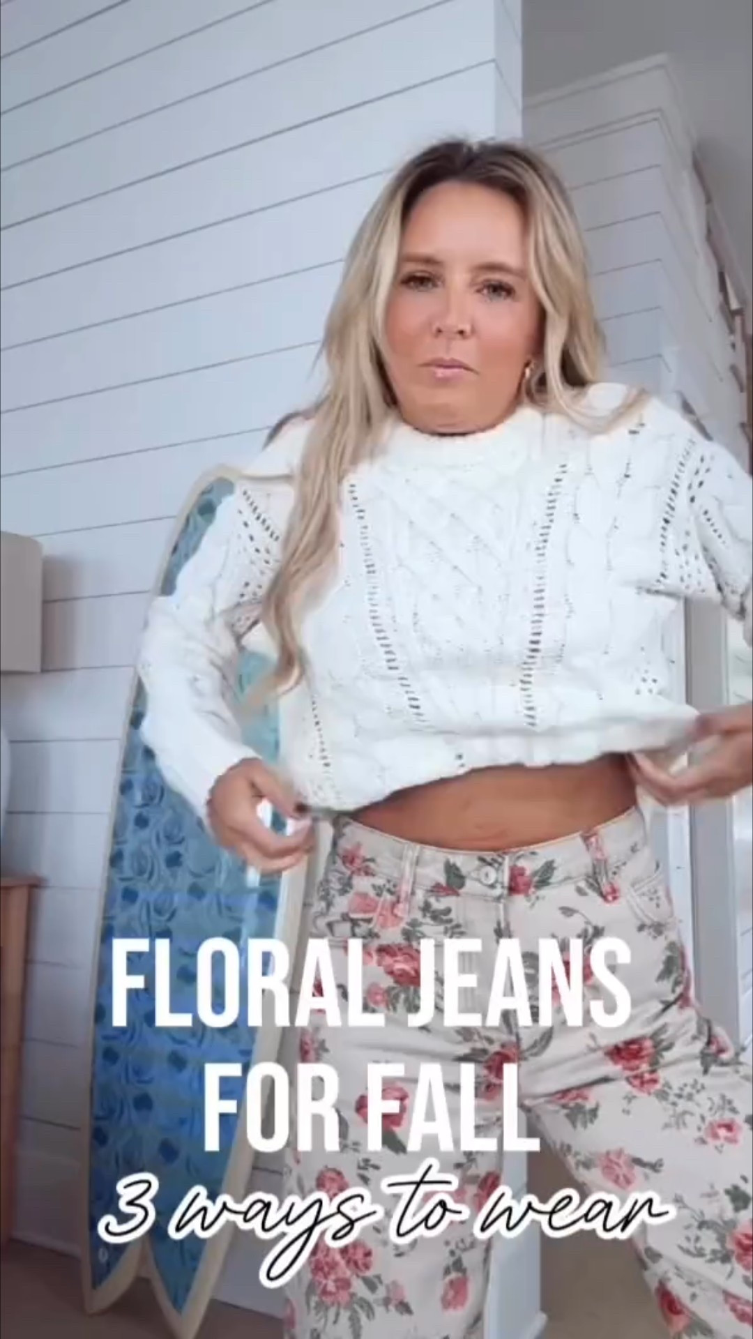 Loving these floral jeans for fall. Grab them on sale now. Wearing size 25 in jeans. All the tops are an XS.  

#LTKStyleTip #LTKSeasonal