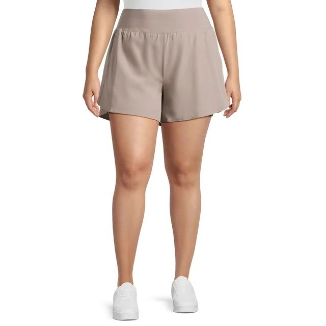 Avia Women's Plus Size Compression Waist Run Shorts, 5.5" Inseam, Sizes 1X-4X | Walmart (US)