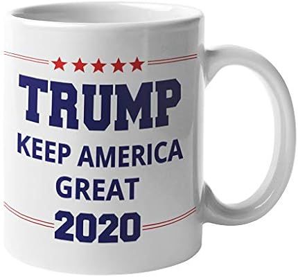 Keep America Great Trump 2020 Coffee Mug by Find Funny Gift Ideas | Trump MAGA Merchandise Gifts ... | Amazon (US)