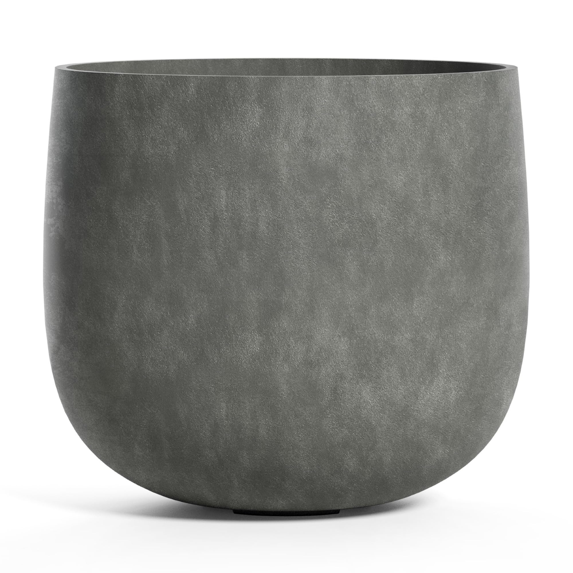 Mondo Large Planter – Grey Stone Finish – Fiberglass Indoor/Outdoor and Weather-Resistant Rou... | Amazon (US)