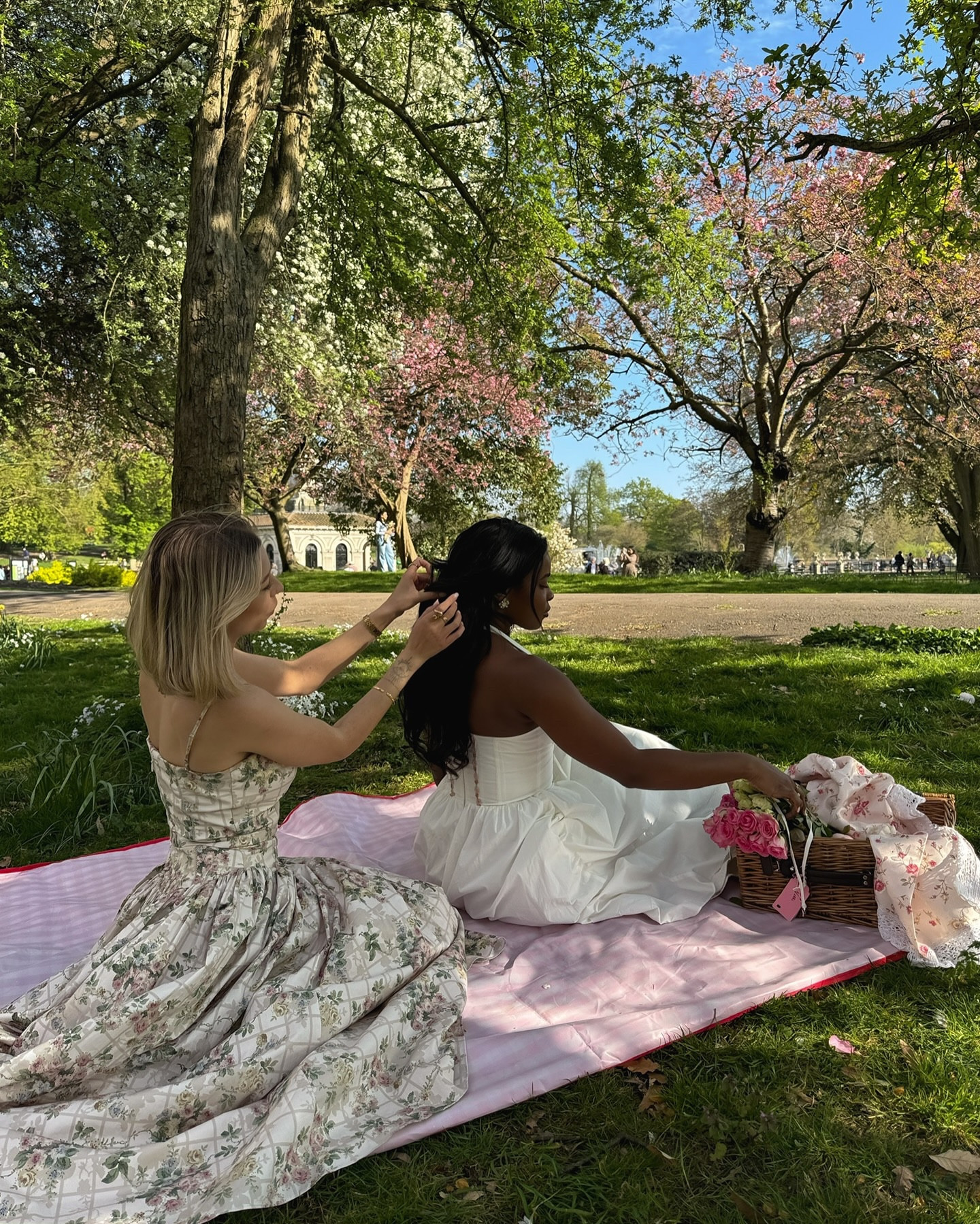 they say it’s spring 💐🧺🎀 | @houseofcb 

House of cb, matching outfits, friends outfit, spring dress, summer dress, floral dress, wedding guest dress, halter dress 
#houseofcb #pintetestgirl #romanticizeyourlife

#LTKStyleTip #LTKSeasonal #LTKWedding