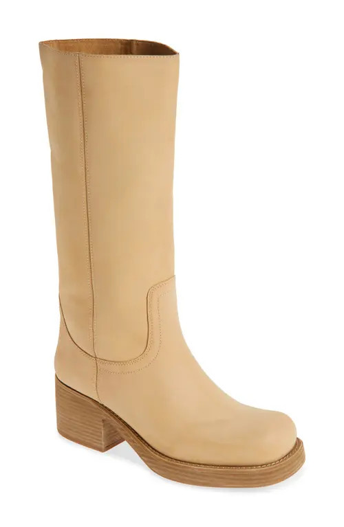 Jeffrey Campbell Reflect Boot in Natural Natural Stack at Nordstrom, Size 9.5 | Nordstrom