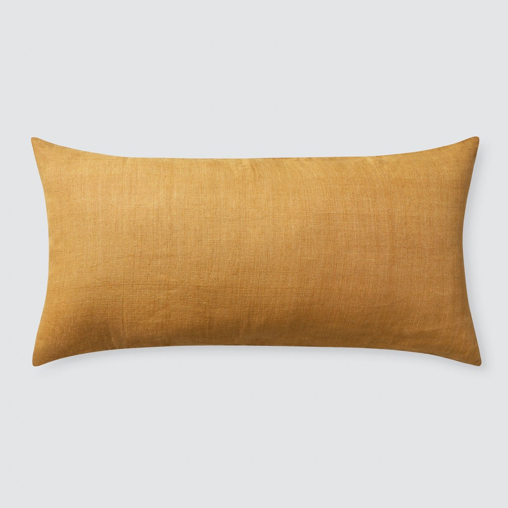 Prisha Linen Lumbar Pillow | The Citizenry | The Citizenry