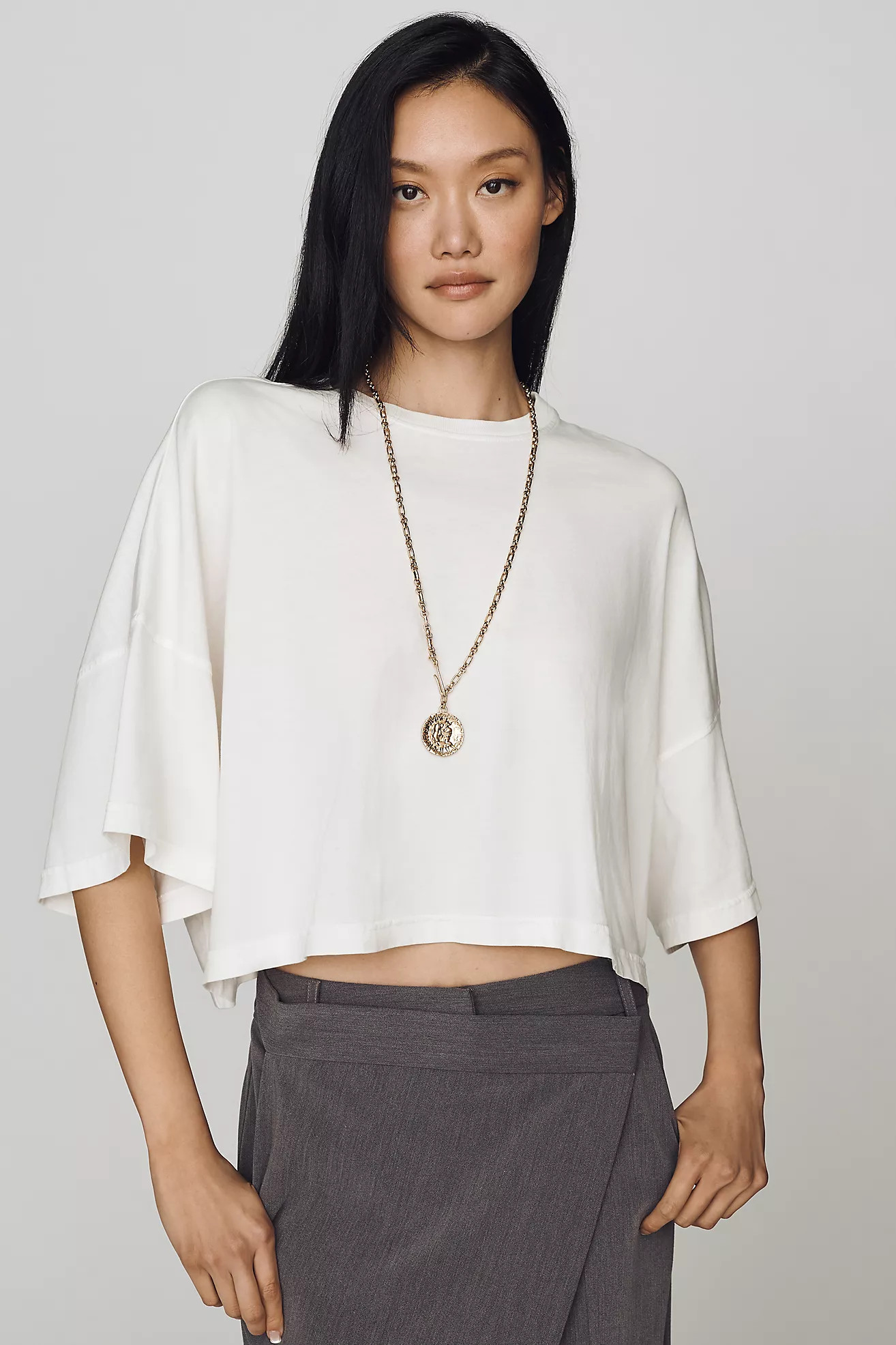 Citizens of Humanity Crop Cape Tee | Anthropologie (US)