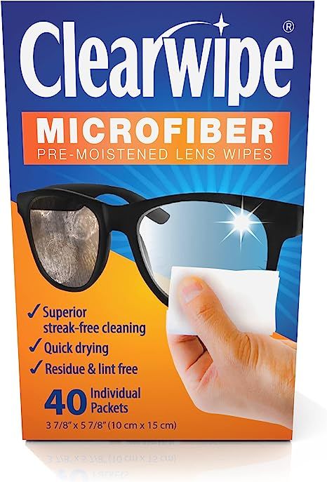ClearWipe Microfiber Wipes, White, 40 Count | Amazon (US)