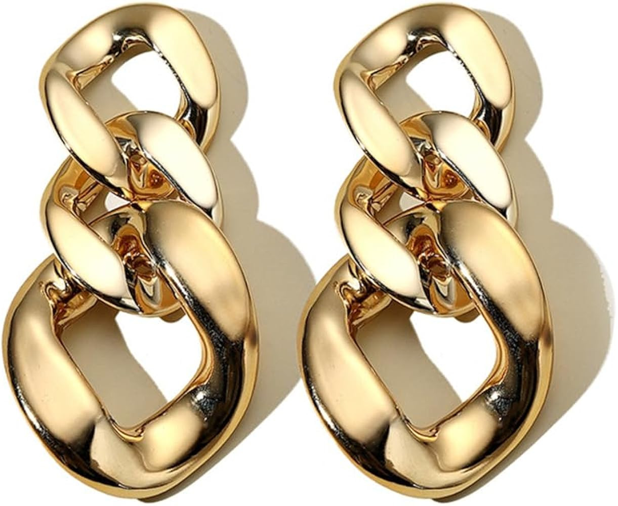 Charm Elegant Hollow Color Chain Acrylic Geometric Temperament Dangle Drop Earrings Bohemian Mini... | Amazon (US)