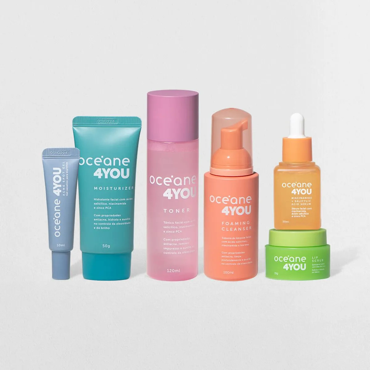 Kit Rotina de Skincare 4you (6 Produtos) | Oceane (BR)
